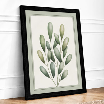 Clustered Botanicals Botanical - Framed Print