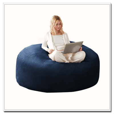 Fauteuil à billes en mousse à mémoire de forme et housse amovible