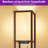 63" Column Floor Lamp With Shelves With Bulb And USB Charging Station-799519650
