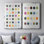 Toile tendue Chroma Dots I-Premium Gallery - prête à être accrochée