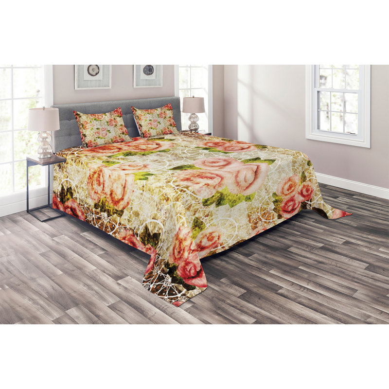 Traditional Floral Coverlet