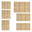 150cm H x 180cm W Solid Wood Fence Panels Included