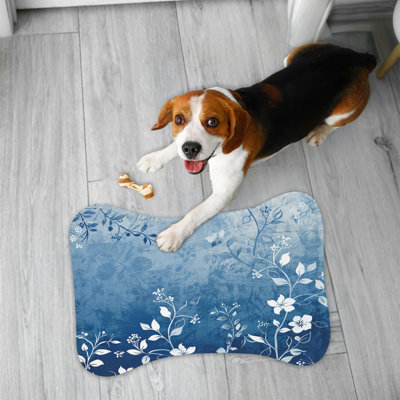 Tapis bleu dégradé 1 pièce