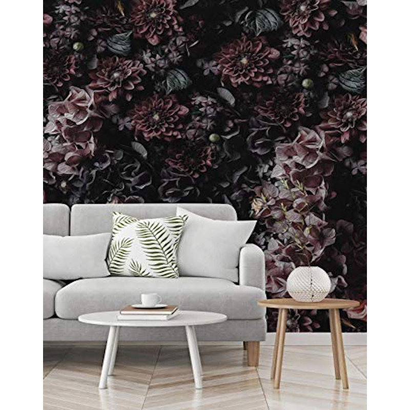 Papier peint Midnight Blooms Luxe Floral Elegance, L 156 po x L 96 po