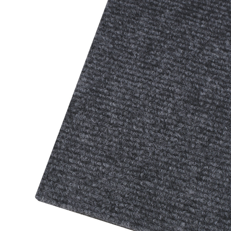 10pcs Polyester Self Adhesive Carpet Tiles, Grey