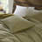 100% Cotton 3Pcs Full/Queen Waffle Washed Duvet With Lived - In Softness And All Season Comfort , Glowiness, Pre Stone Vintage Style,-126015605-126015607