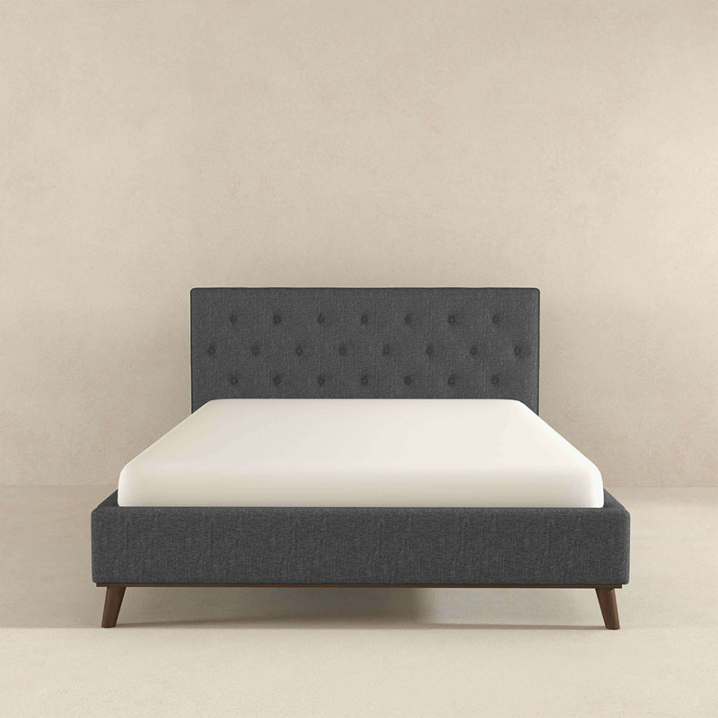 Lit plateforme très grand Graceville, gris, Grand
