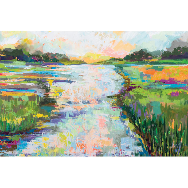 «Dancing Light» par Jeanette Vertentes, reproduction d'art sur toile tendue, H 12 po x l 18 po