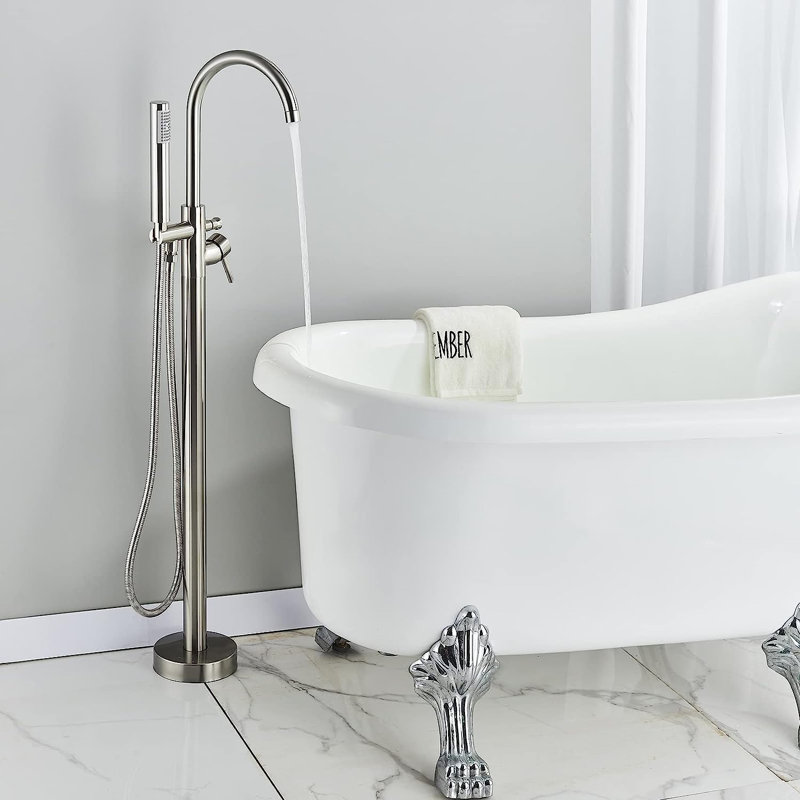 2 Handle Waterfall Faucet, Brushed Nickel