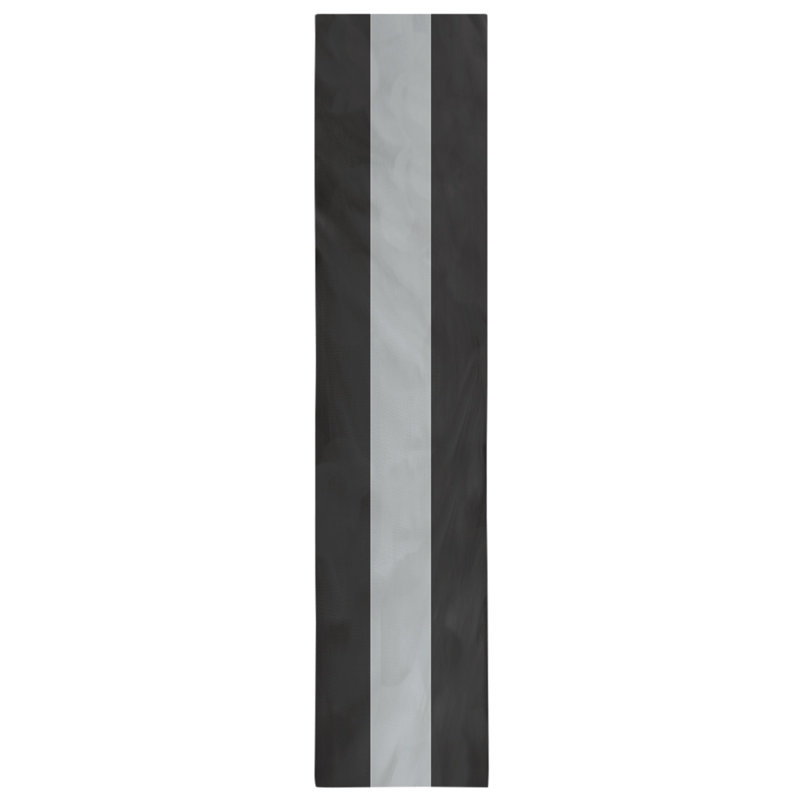 Las Vegas Football Stripes Table Runner, 90" L x 16" W, Charcoal/Gray, Polyester