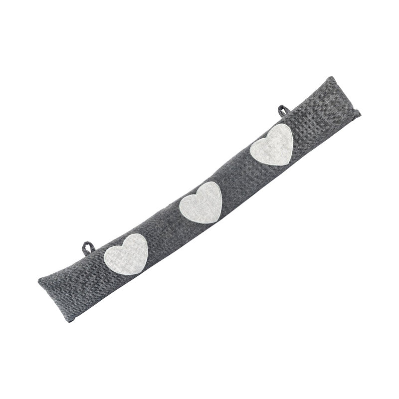 Nicola Spring - Herringbone Draught Excluder - 78.5cm - Heart