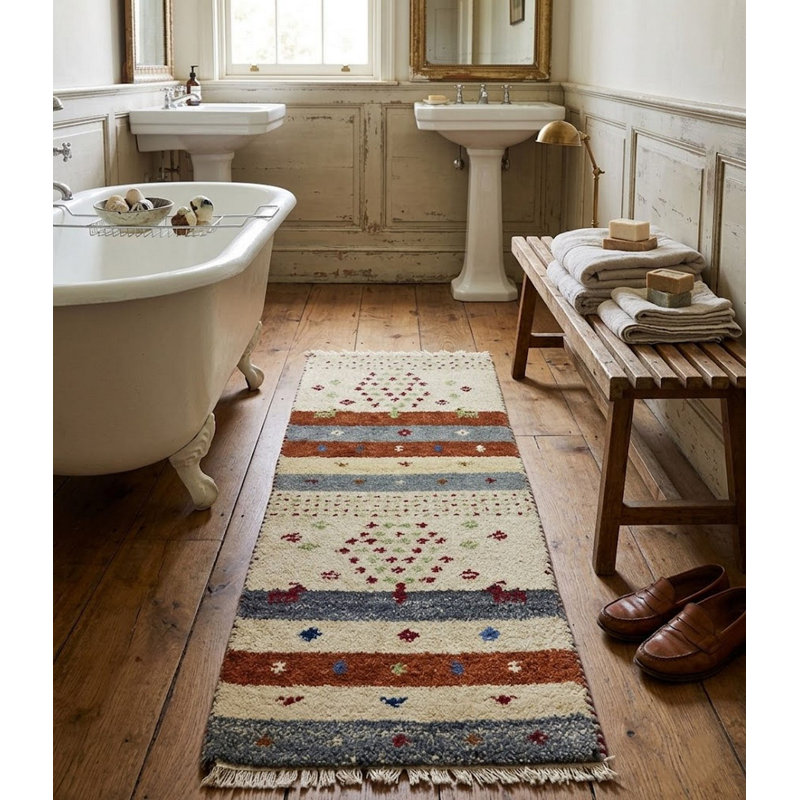 Jaclynne Wool Striped Indoor Rug
