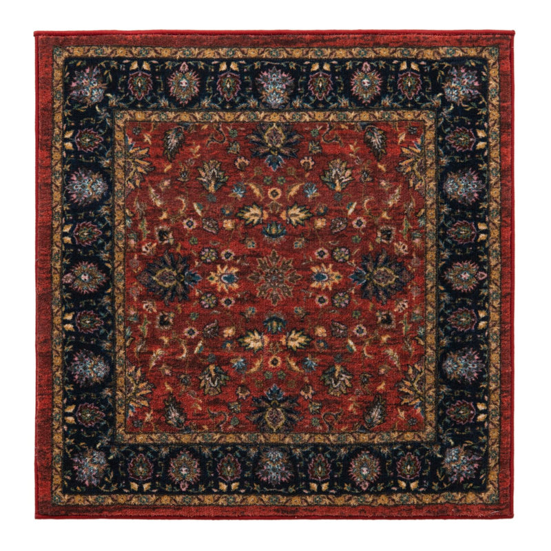 Abisha Oriental Indoor Rug, Square 3'3"
