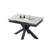 Bennet 47.24'' to 70.86'' Extendable Rectangular Dining Table With Carbon Steel Bracket Feet