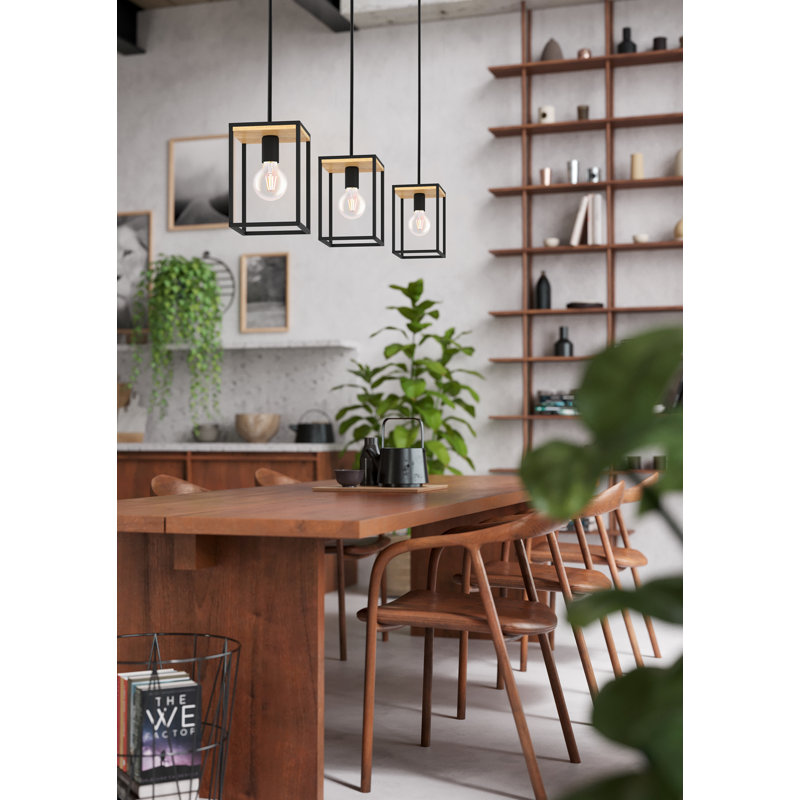 Luminaire suspendu linéaire 3 lumières Libertad