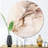 Brown Abstract Delicate Marble I - Abstract Marble Round Wall Art on Metal-1948863648