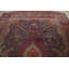 Tapis traditionnel bleu marine à motif floral 10 x 13