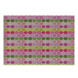 Ambesonne Geometric Tempered Glass Cutting Board Hexagons and Dots Multicolour