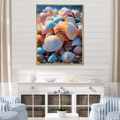" Beach Photo Sunlit Shells III "