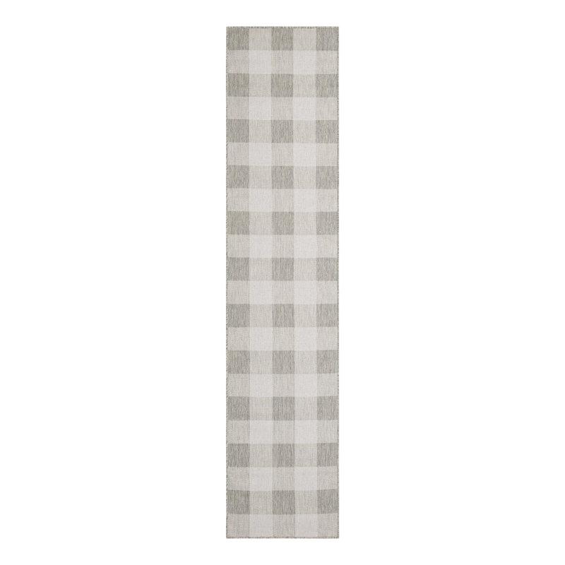 Tapis en polypropylène tissé à la machine Tereon, Tapis de couloir 2 pi 7 po x 12 pi