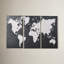 «Gray Map», 3 pièces, impression sur toile tendue-1285314685