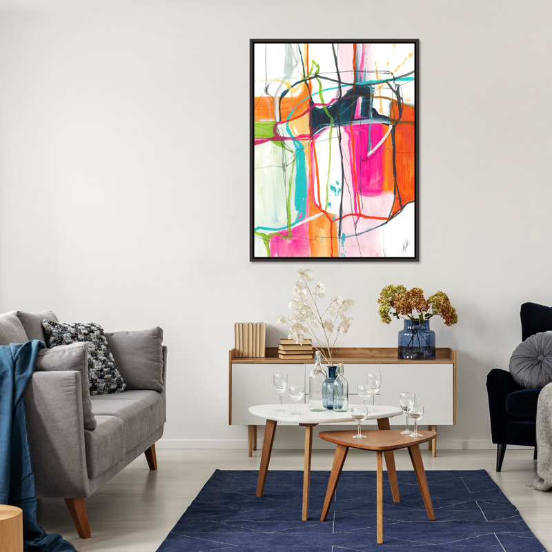 Abstract 320 Painting by Kelly O'Neal, Image Brush Gel, 33.75" H x 25.75" W 