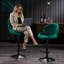 Ensemble de 2 tabourets de bar réglables avec dossier et repose-pieds, chaises de bar à hauteur de comptoir pour cuisine, pub-2146345766-2146345768