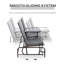 Banc oscillant avec table centrale Outsunny
