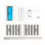 Hotte de cuisine encastrable 30 pouces 600 CFM en argent