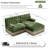 L-shaped, breathable, comfortable fringe-trimmed sofa-128969664-128969666