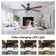Athanafis Ceiling Fan with LED Lights