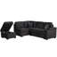Lit noir de 83,55 po avec rangement, canapé-lit 2 en 1 pour le salon. Structure en contreplaqué, rembourrage en mousse souple, rangement confortable pour canapé-lit, base convertible, confort et style rembourrés