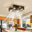 18Inch Caged Ceiling Fan With Lights Remote Control For APP