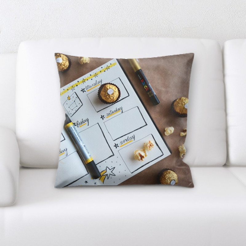 Microsuede Reversible Throw Pillow
