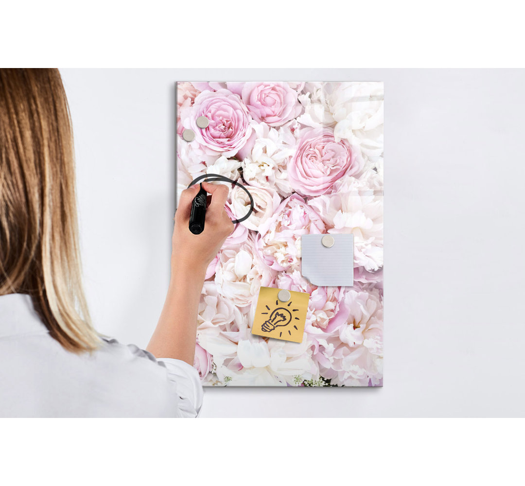 Magnetisches Whiteboard Blumen Rosen