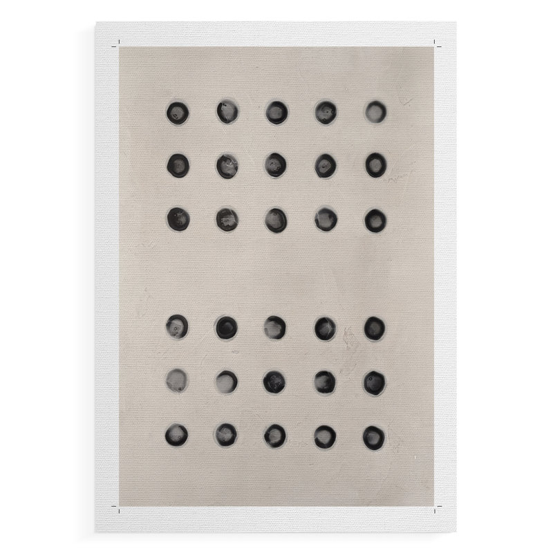 Pointillé texturé II - Impression sur toile seulement - NON-CADRE, H 27 po x l 18 po