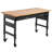 60" Workbench on Wheels Adjustable Height Table with Power Outlet & Drawer