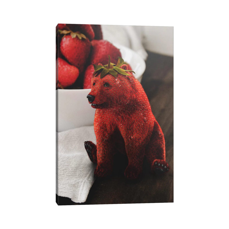 Strawbeary 1 Piece Wrapped Canvas Wall Art, 66.04 cm H x 45.72 cm W x 3.175 cm D