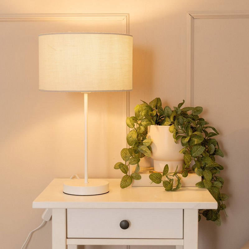 Reshia Metal Table Lamp, Grey