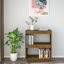 Latitude Run® Book Cabinet/Room Divider Black 15.7"X13.8"X53.1" Solid Wood Pine-91895652-91895668
