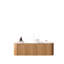 Meuble-lavabo 48 po avec lavabo rond en céramique blanc, 2 tiroirs, grain de bois naturel, lavabo de comptoir, couleur grain-1880956503