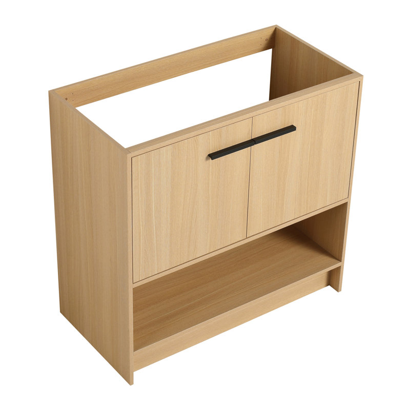 Meuble-lavabo autoportant 36 po, 2 portes, contreplaqué 36 po, Oak