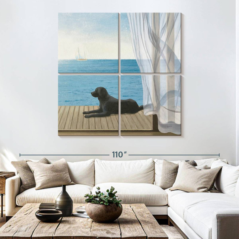 Brampt Coastal Blue Breeze I, H 74 po x l 74 po