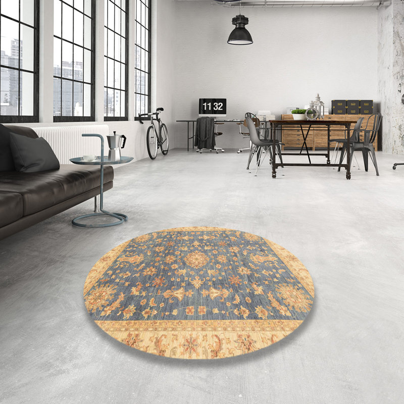 Tapis abstrait moderne 3751ABS3769, Rond 3 pi
