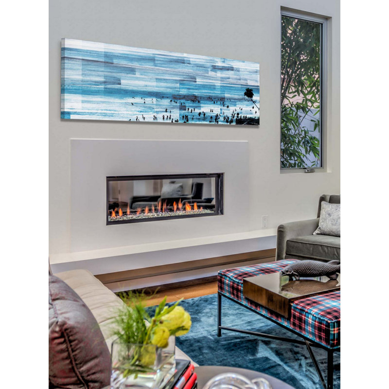 1 Piece Wrapped Canvas Wall Art, 38cm H x 114cm W