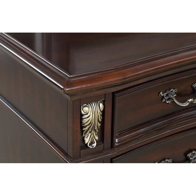Maximus Dark Brown 11-Drawer Solid Wood Dresser
