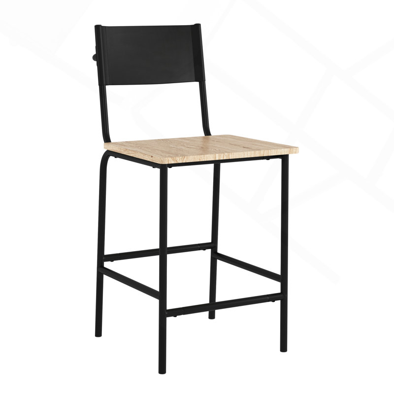 Counter-Height Stool - Black Finish