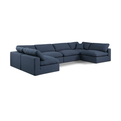 Canapé modulaire 6 pièces rembourré