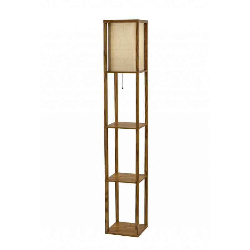 Sooraj 63'' Column Floor Lamp, Beige