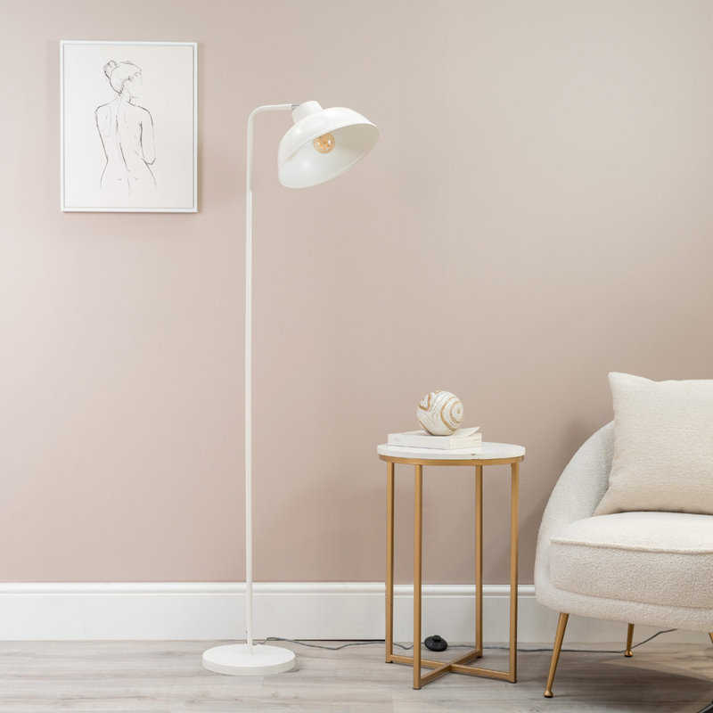 Ridglea 153cm Traditional Floor Lamp, White, No
